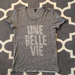 J.Crew linen Une Belle Vie tee
